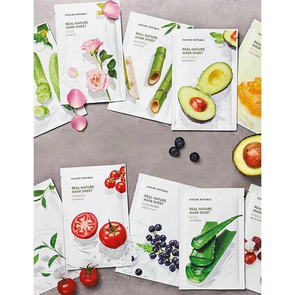 Nature Republic Sheet Mask 100% ORIGINAL | Shopee Indonesia