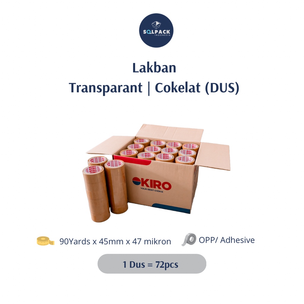 

Lakban Okiro 90 yard - Bening/ Coklat (DUS)