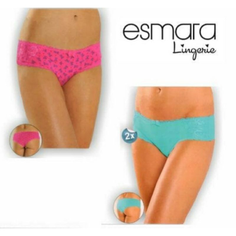 

Esmara Panties with box full tag 1box isi 2panties