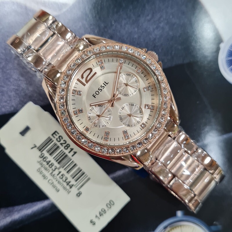 JAM TANGAN WANITA FOSSIL ES 2811 ORIGINAL GARANSI 1 TAHUN FULLSET