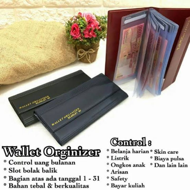 Makassar V200 Dompet disiplin wallet organizer dompet pengatur keuangan