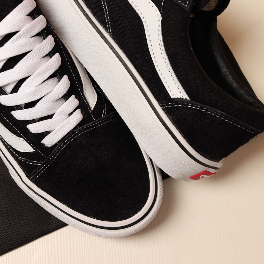 Paket 100% Import Vans Old Skool BlacK White + Tote Bag Vans