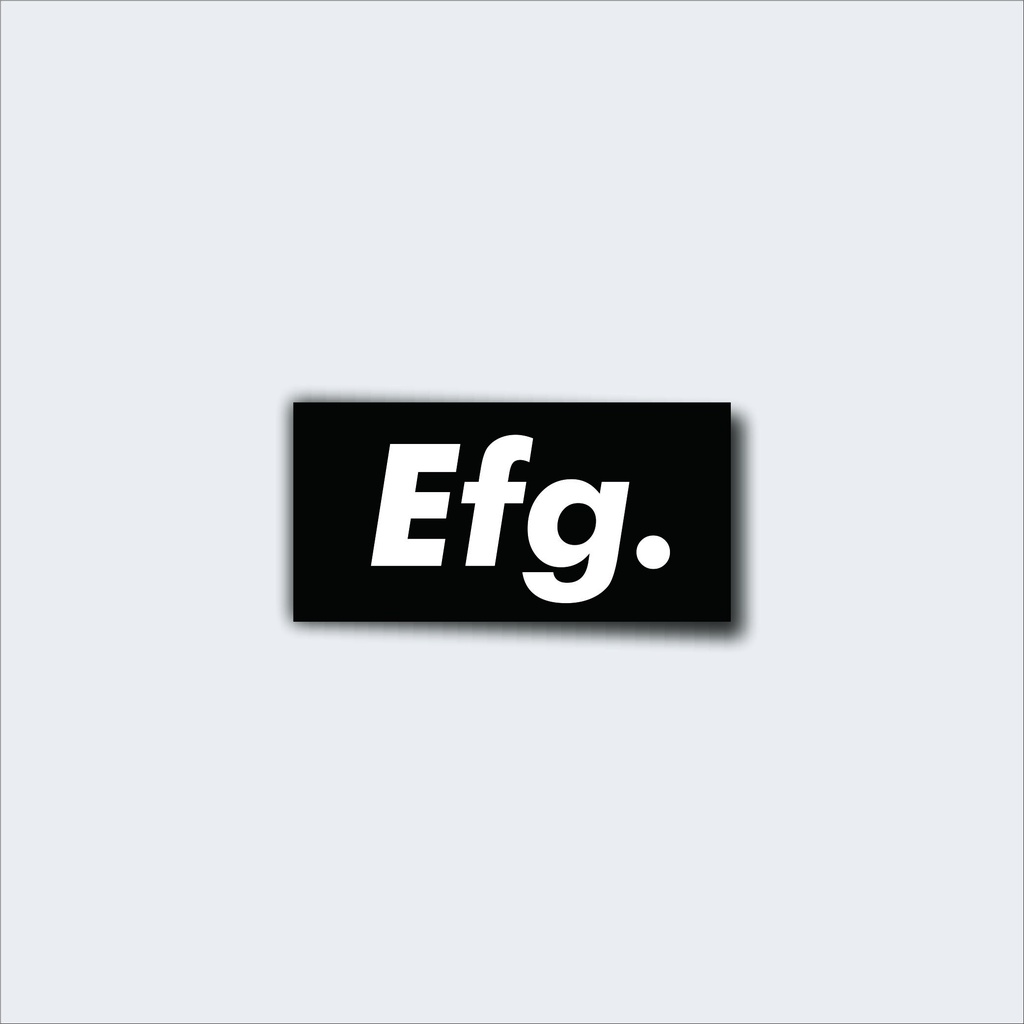 

Stiker brand / stiker distro / stiker Efg anti air