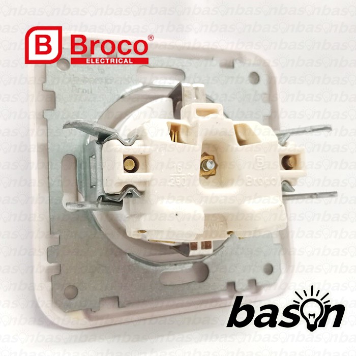 BROCO Galleo Silver / Perak G151 | Socket Outlet - Stop Kontak