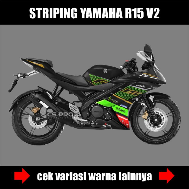 STIKER STRIPING YAMAHA R15 V2 / striping motor variasi Yamaha R15 V2