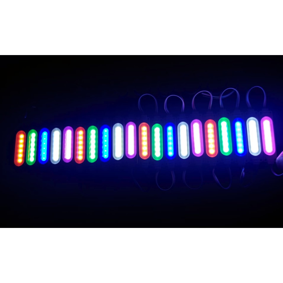 Led modul 7019 - COB 6 + lensa rainbow nyala pelangi 12V 12 VOLT MATA 6