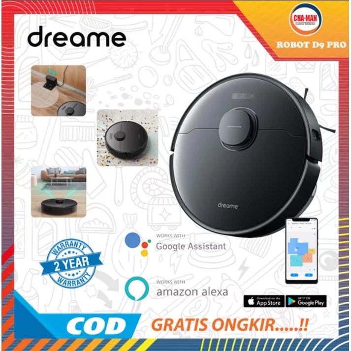 Dreame D9 Pro Robot Vacuum Cleaner Washing Mopping 3000Pa Mi