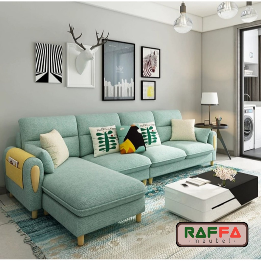 R01 RAFFA MEUBEL - Sofa Retro Scandinavian Limited Edition - Minimalis Modern - Sofa Ruang Tamu