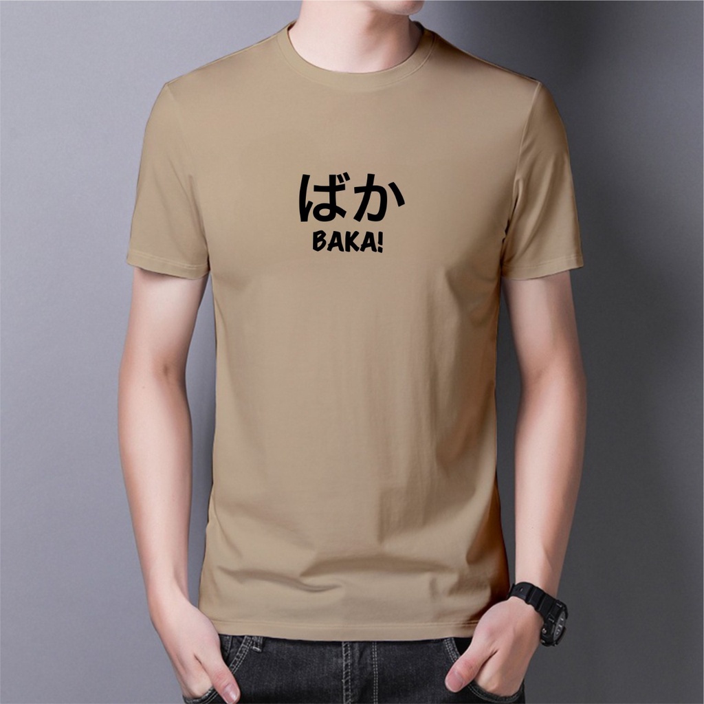 BAJU KAOS BAKA || KAOS DISTRO UNISEX || ATASAN LENGAN PENDEK TERLARIS || KAOS MOTIF SIMPLE