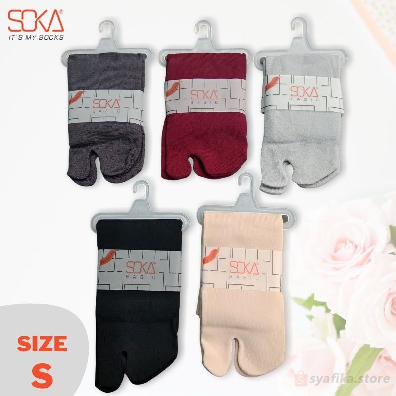 Kaos Kaki Soka Jempol Pendek Ukuran S Basic Polos