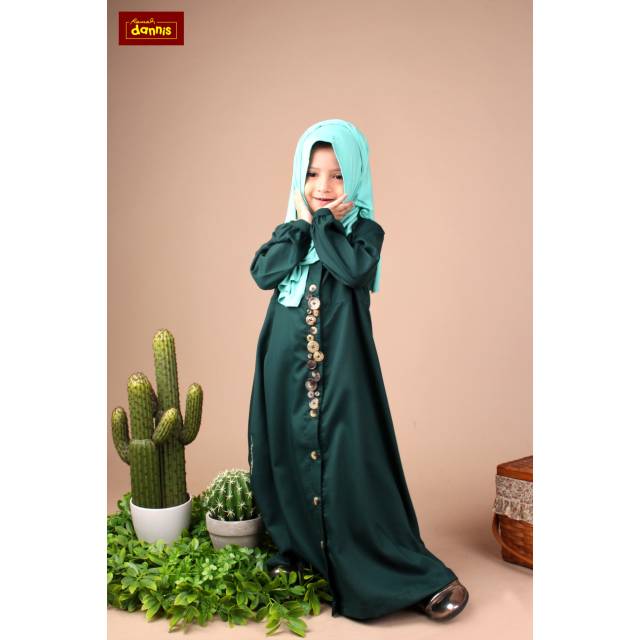 Gamis Anak Dannis D button size 9