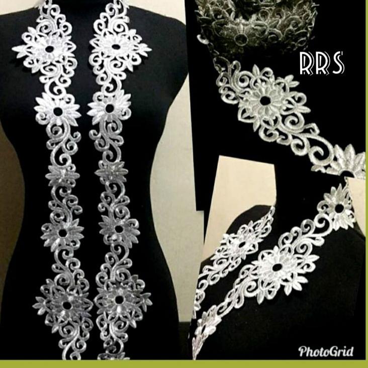 Muraaaahh.. Renda roll murah / renda bordir meteran / renda bordir