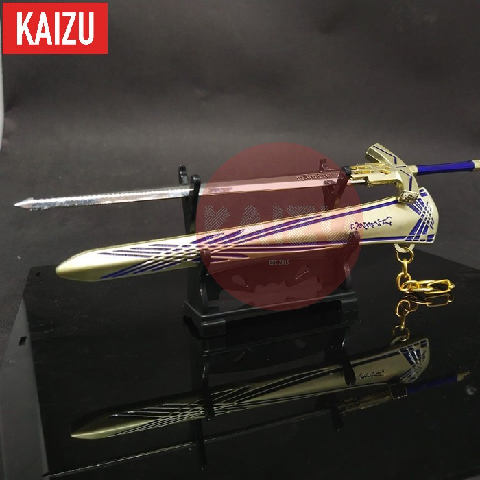 Gantungan Kunci Miniatur Anime Fate Stay Night Miniatur Pedang Excalibur Saber