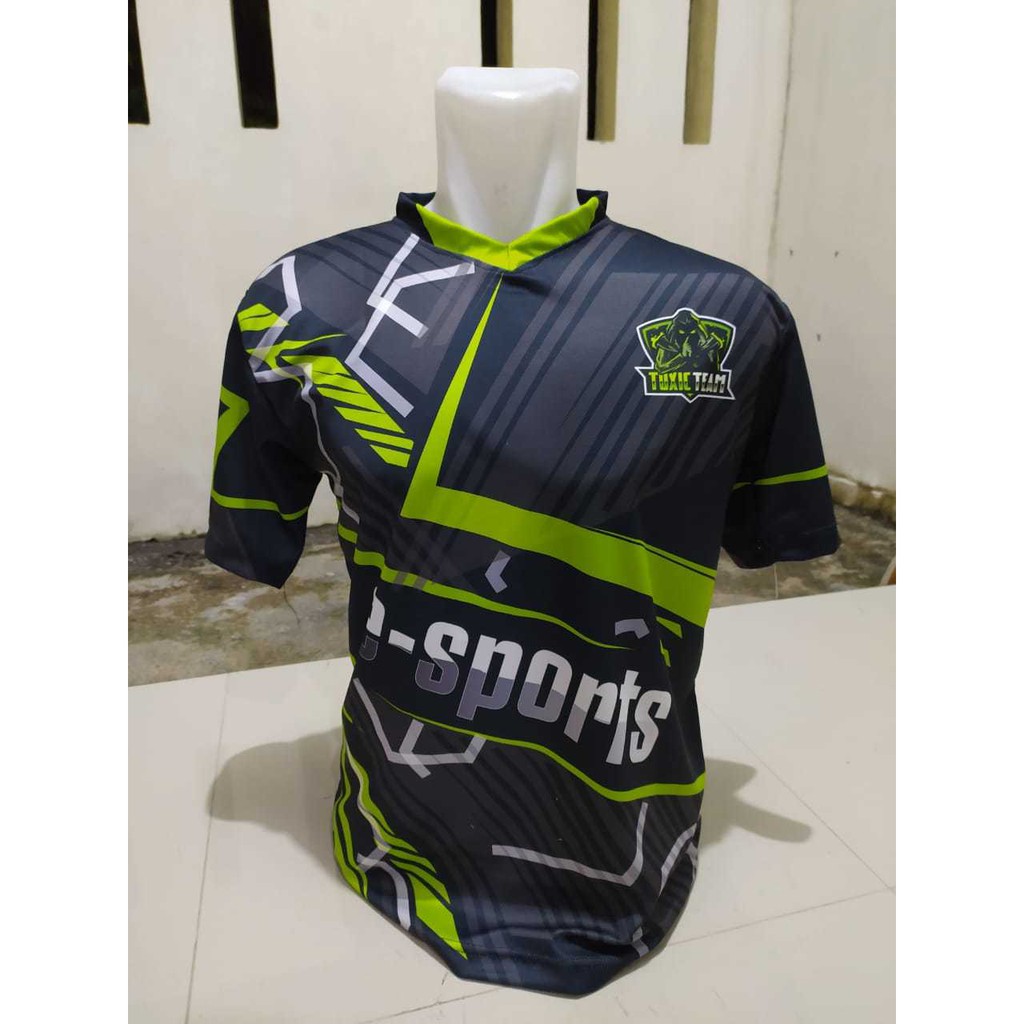 JERSEY GAMING KAOS BAJU FREE FIRE E-SPORTS CUSTOME DESAIN