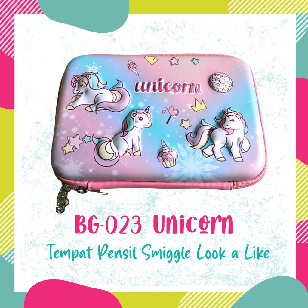 

Tempat Pensil Smiggle Look a Like Unicorn Cars Ironman Spiderman Hardcase Mirip Smiggle