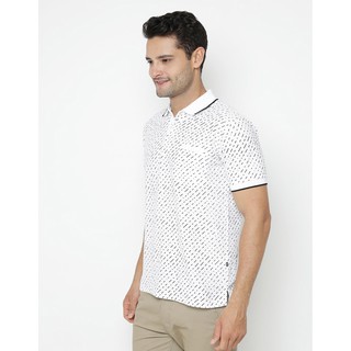  Matahari  Nevada  Polo  Fullprint Diagonal Stripe White 