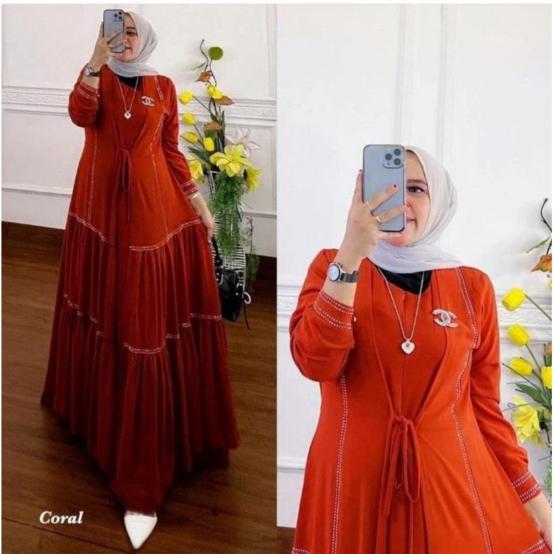 DRESS MUSLIM, baju wanita, baju gamis, dress, gamis, Baju gamis, fashion wanita, Diana Dress