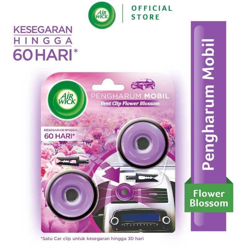 Air Wick Vent Clip Flower Blossom 2s 60 Hari ( Mini Clip ) Pengharum Mobil