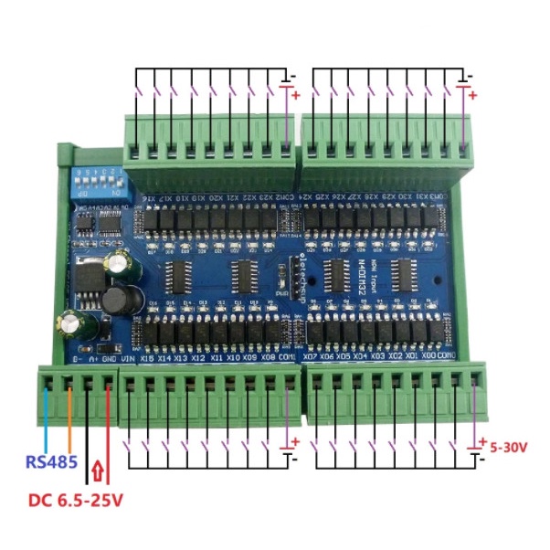 {SellerStore} MODBUSBUS RTU RS485 Optically Isolated Input Digital 32 channel - NPN Murah