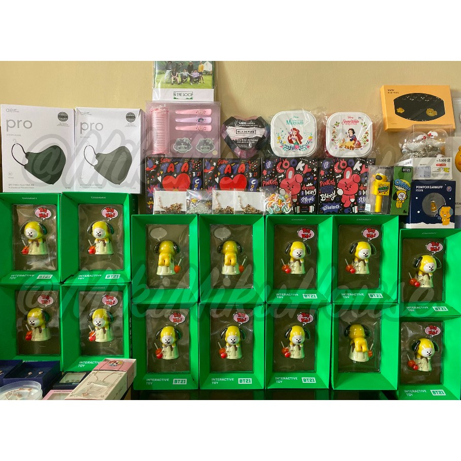 MASIH ADA CHIMMY BT21 INTERACTIVE TOY FIGURE BONEKA DOLL CUSHION BAG CHARM BABY SITTING MAINAN