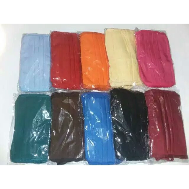 JUAL MASKER KAIN BEST SELLER Masker Kain Sablon Anti Debu Putih Polos Perlengkapan Haji Dan Umroh