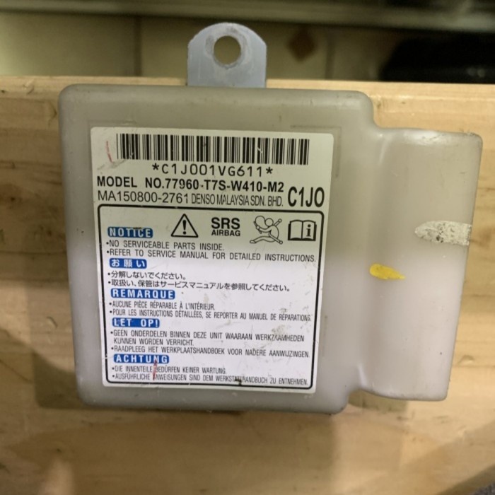 Modul Airbag Ecu SRS Air bag Honda HRV Original