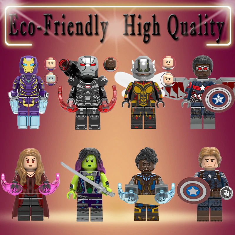 Mainan Lego Super Heroes Marvel Avengers Endgame Iron Man Thanos Thor War Machine spiderman Captain