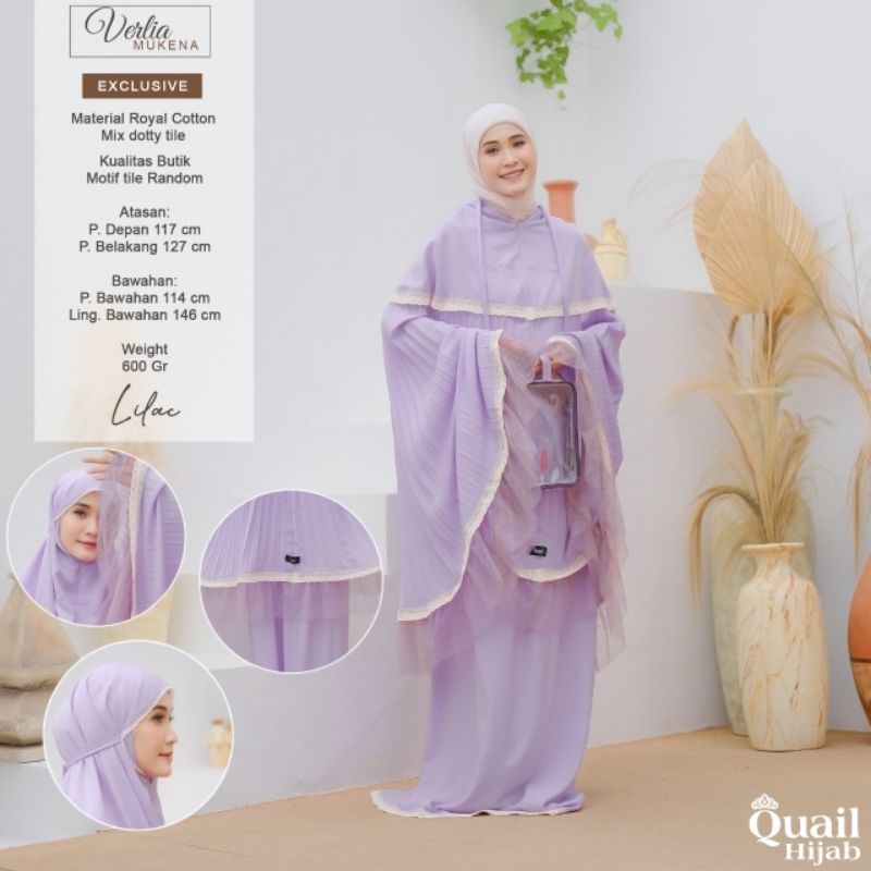 Mukena VERLIA original berlabel Quail Hijab