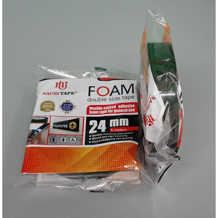 

DOUBLE TAPE FOAM NACHI - 24mm x 5m | LAKBAN BUSA
