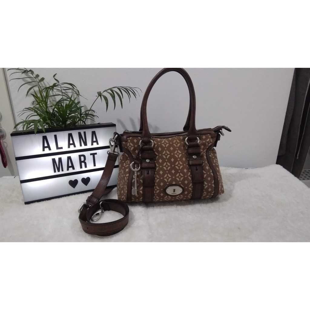 Fossil Maddox Signature Satchel (Preloved)