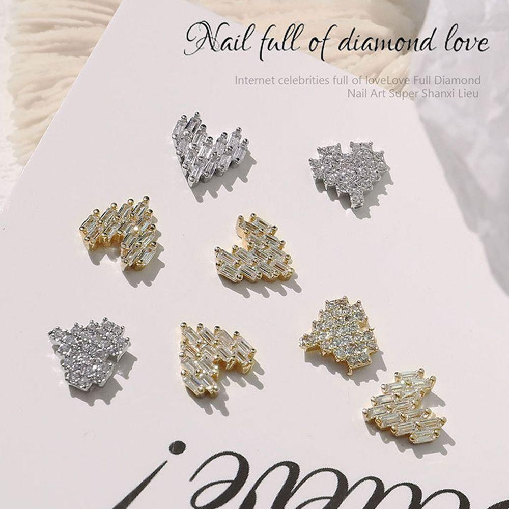 PREVA Nail Rhinestones Nail Jewelry Pendants Glitter Nail Charm Crystals with Pearl