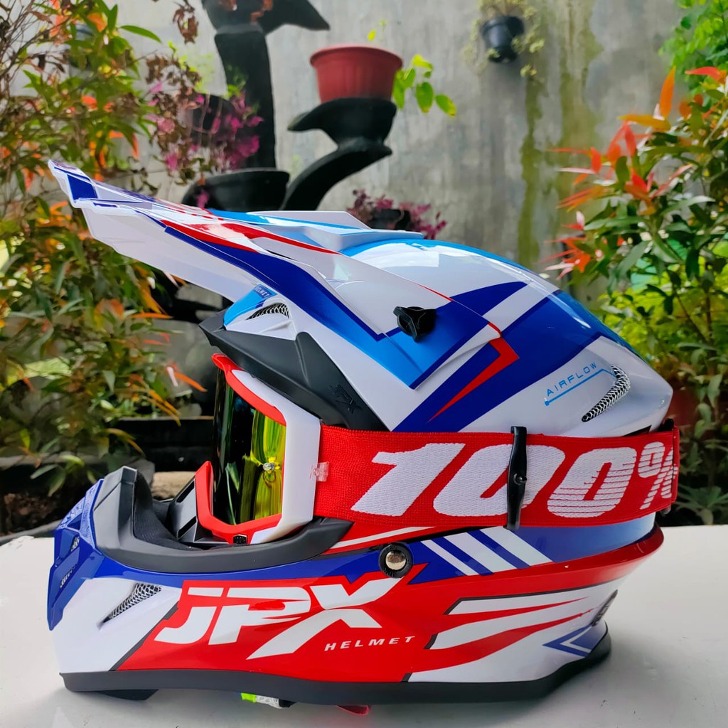 Jual Helm Cross Jpx X White Bayar Ditempat Indonesia Shopee Indonesia