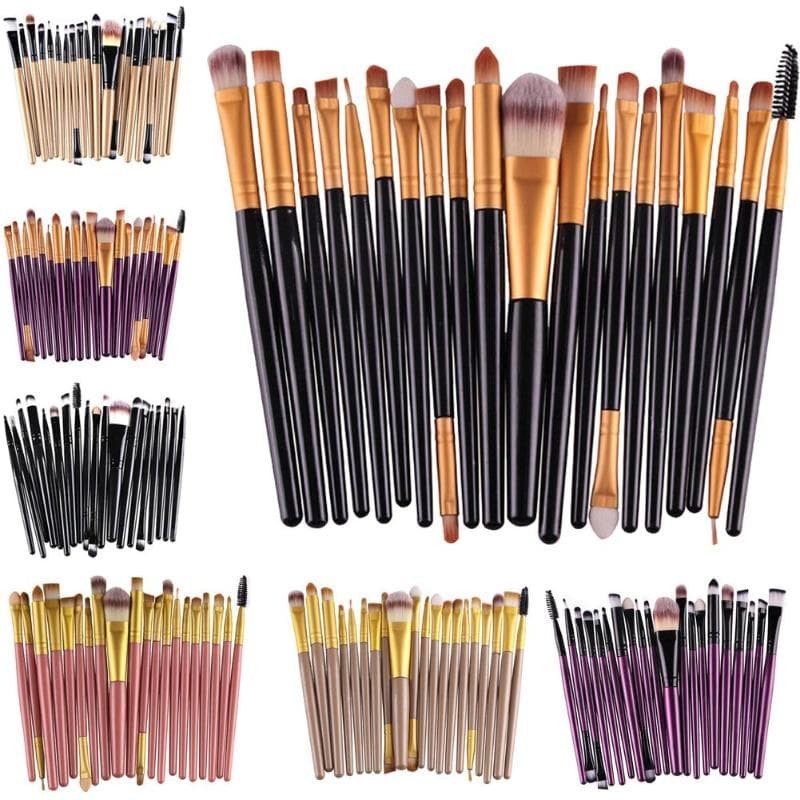 Make up Brush set 20 pcs Kuas Make Up Tools High Quality Soft Makeup