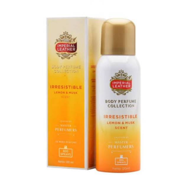 Imperial Leather Body Perfume Collection

 IRRESISTIBLE, Lemon & Musk Scent 120 mL