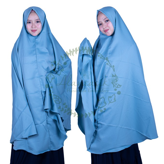 Alantasik - JILBAB SUPER JUMBO MOSSCREPE XXXL  NON  PET / HIJAB SYARI MOSCREPE SEMI MUKENA GR.4