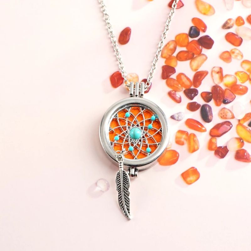 kalung Aromatherapy diffuser essential oil - Perfume Pendant necklace diffuser accessories essential