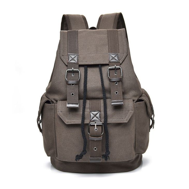 Tas Ransel Kanvas Canvas Pria Import Backpack