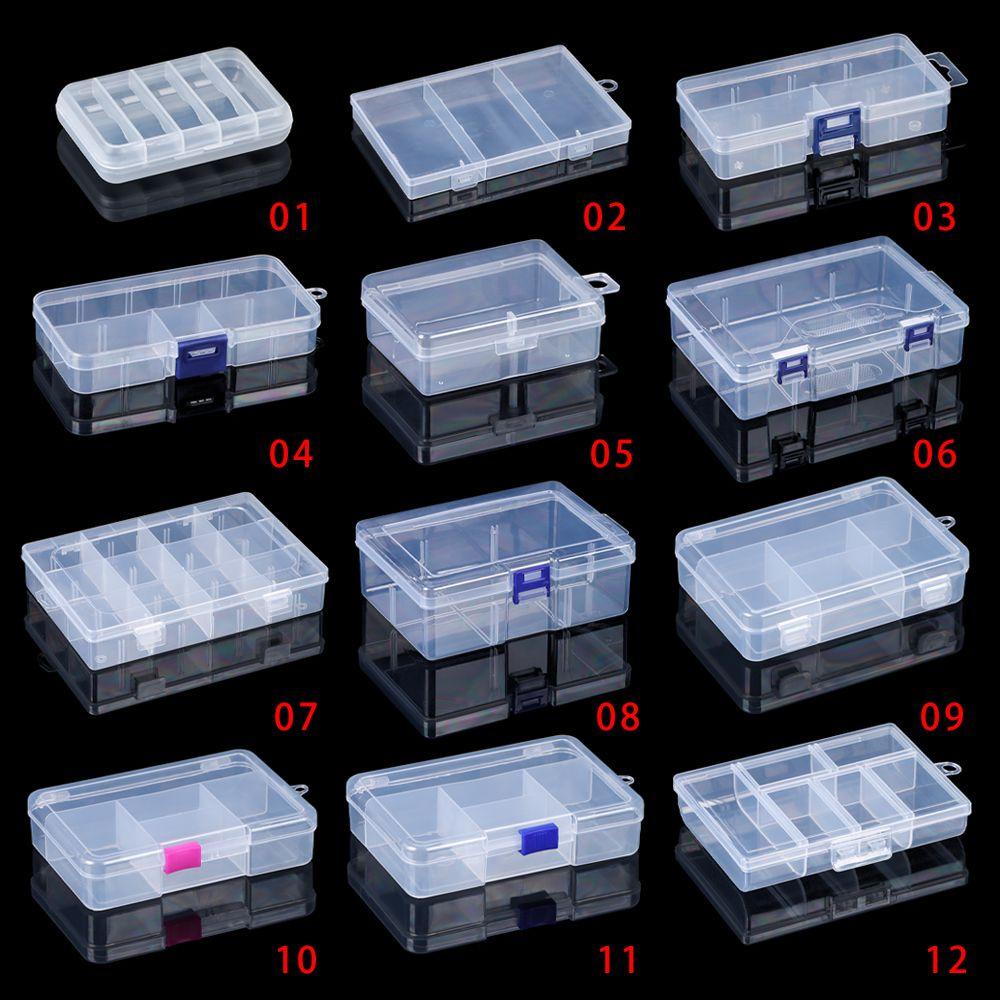 Top Storage Box Kotak Klip Kecil Tempat Penyimpanan Pil Plastik