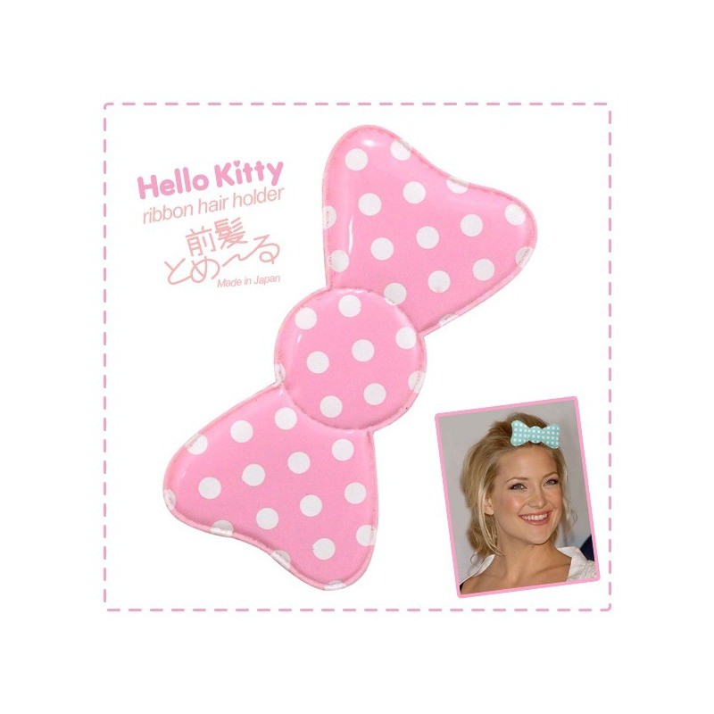 HelloKitty Polkadot Velcro Jepit Rambut 1 Pcs (Random)