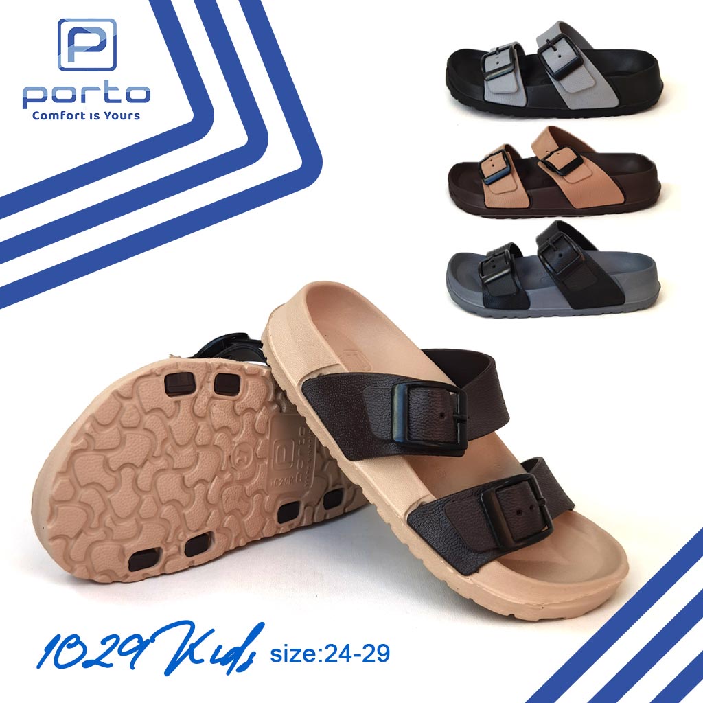 Sandal Selop Karet Anak Nyaman dan Anti Slip Porto-1029 Kids