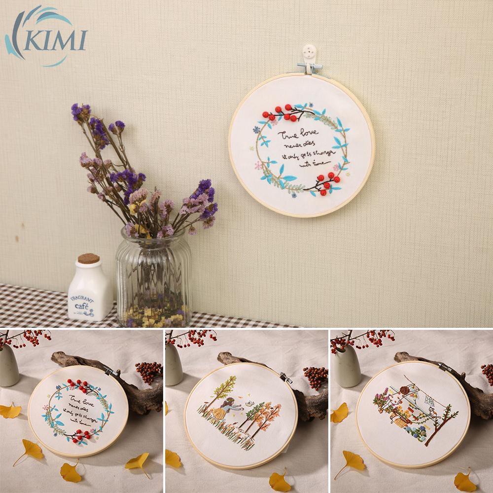 DIY Art Handmade Sulam Embroidery Kit Cross Stitch Craft