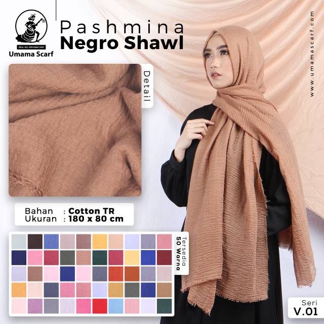 Pashmina umama negro shawl (grosir)