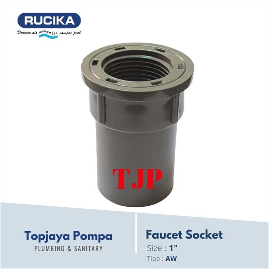 FAUCET SOCKET PVC AW RUCIKA 1&quot;