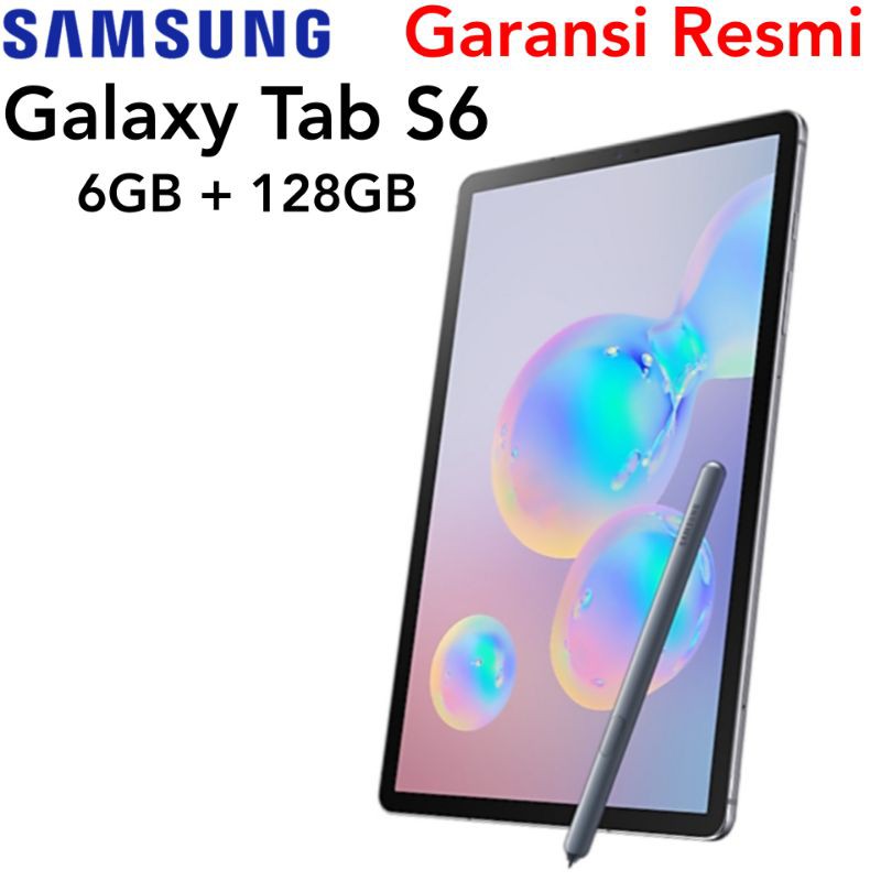 Samsung Galaxy Tab S6 RAM 6GB 128GB Garansi Resmi Tablet 10 inch S Pen Stylus 10.5"