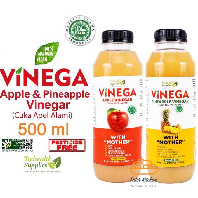 

Cuci Gudang Awal Tahun Cuka Apel & Nanas Vinega 500 ml dari De Health Supplies - Cuka Apel Cuci