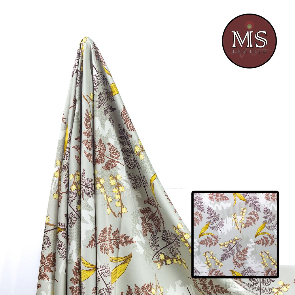 MAXMARA HERMES PRINT MOTIF BUNGA / MAXMARA MOTIF PREMIUM / KAIN MOTIF BUNGA PER METER (MMU)