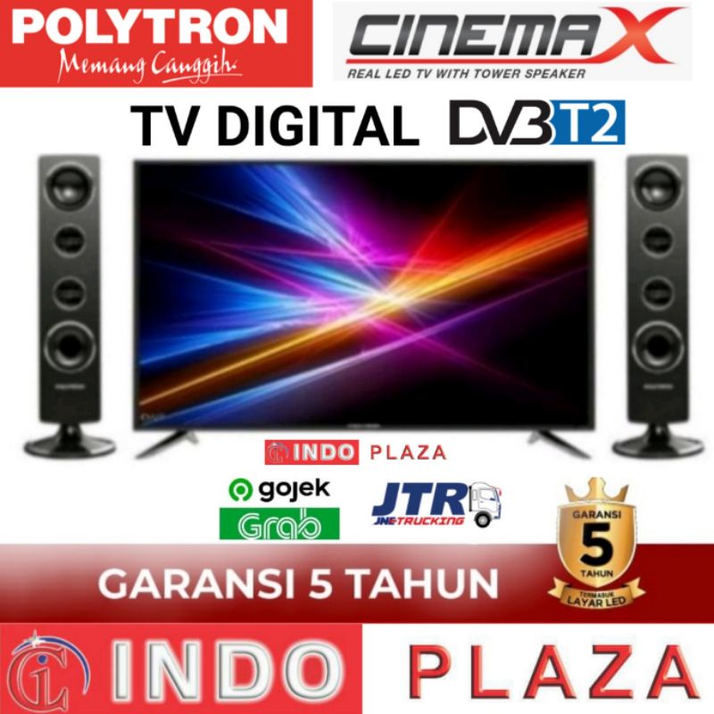 TV POLYTRON 32 INCH DIGITAL DVB T2 PLD-32TV0755 / 1855 (KHUSUS MEDAN)