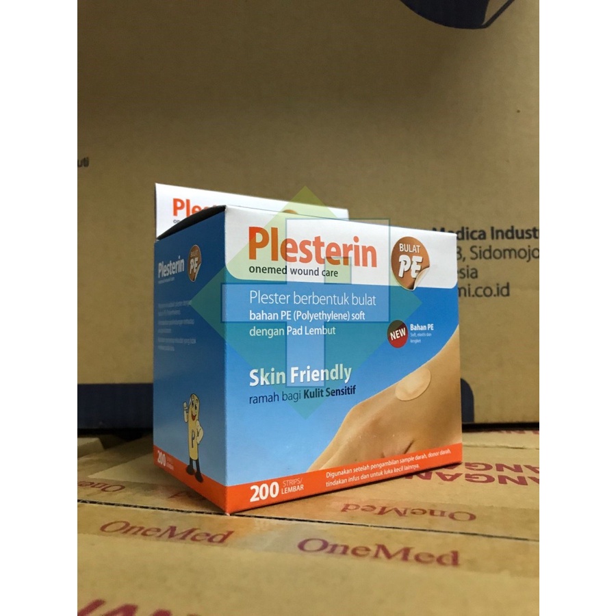 Plesterin Bulat PE OneMed / Plester Bulat Anti Air Isi 200'S