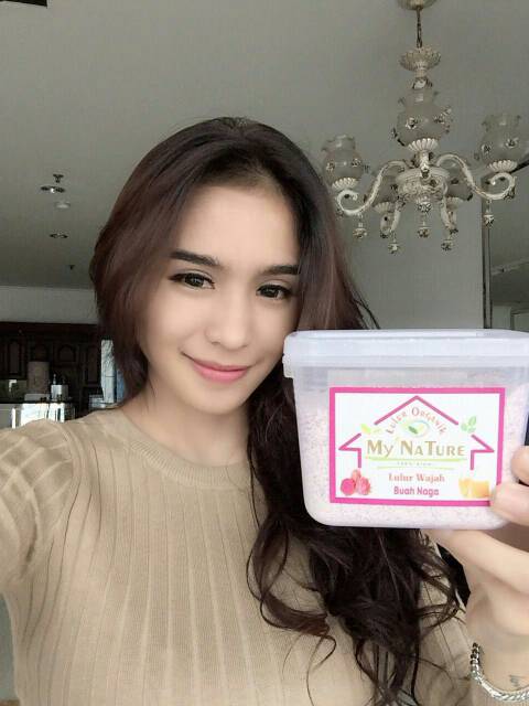 lulur wajah organik varian buah naga isi 150gr