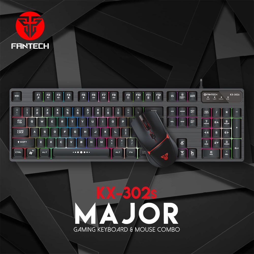 Fantech KX302s Major Gaming Keyboard and Mouse Combo